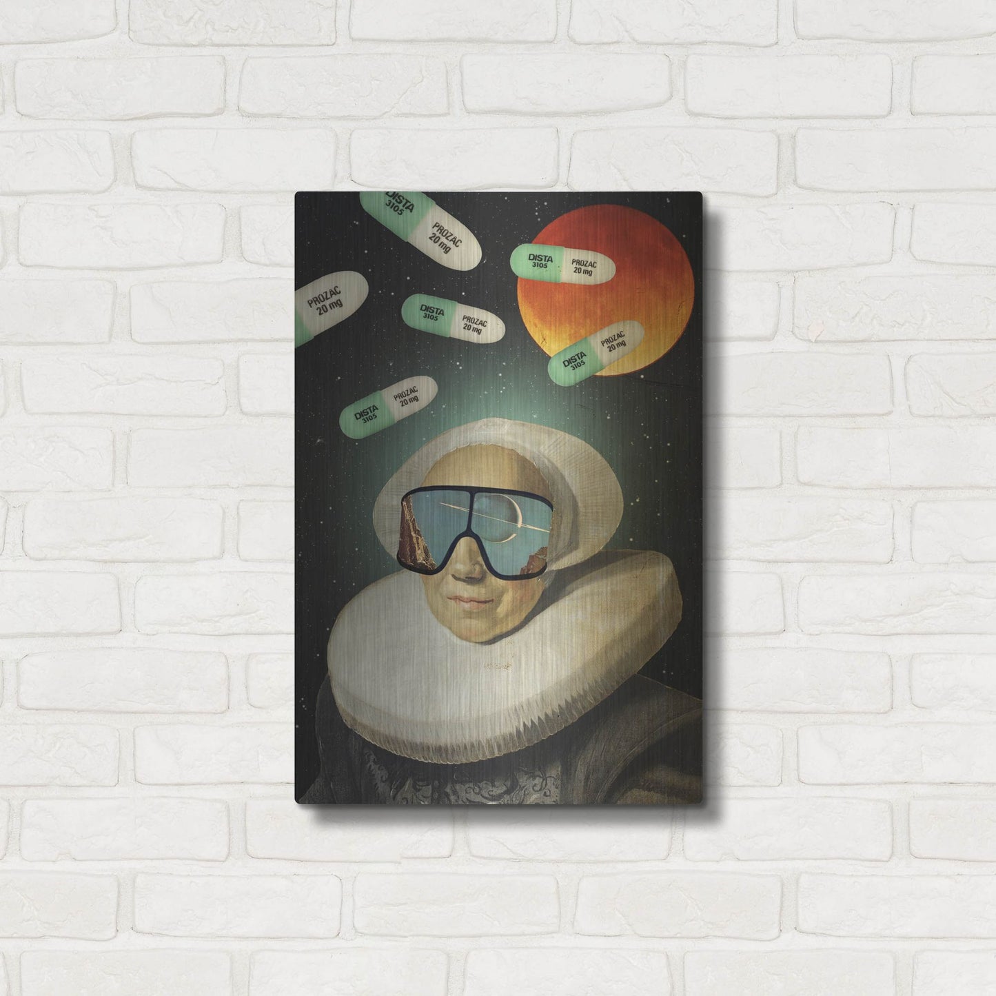 Luxe Metal Art 'Virtual Reality' by Elo Marc, Metal Wall Art,16x24