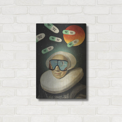Luxe Metal Art 'Virtual Reality' by Elo Marc, Metal Wall Art,16x24