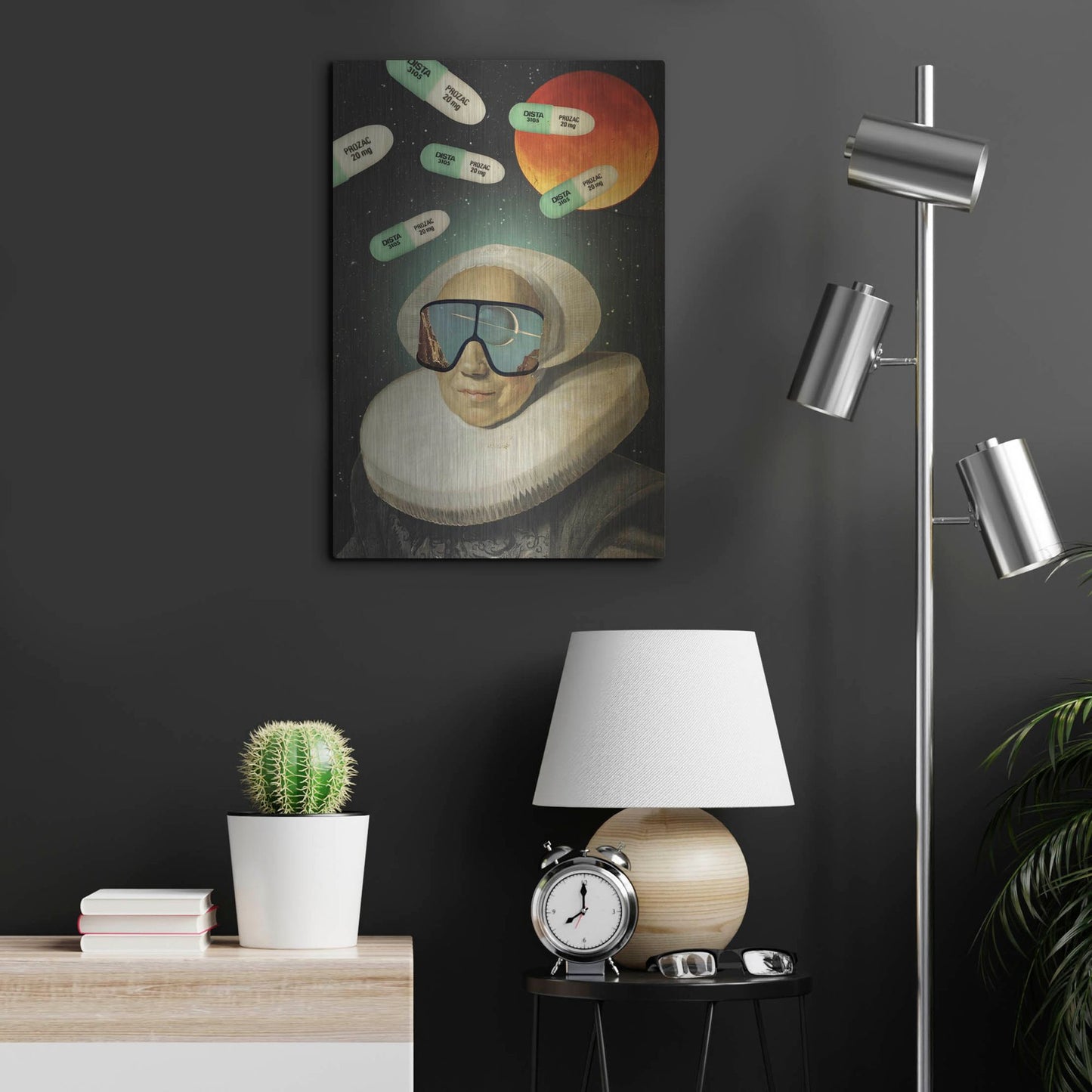 Luxe Metal Art 'Virtual Reality' by Elo Marc, Metal Wall Art,16x24