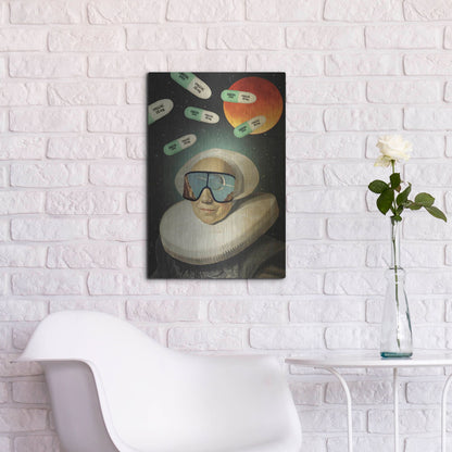 Luxe Metal Art 'Virtual Reality' by Elo Marc, Metal Wall Art,16x24