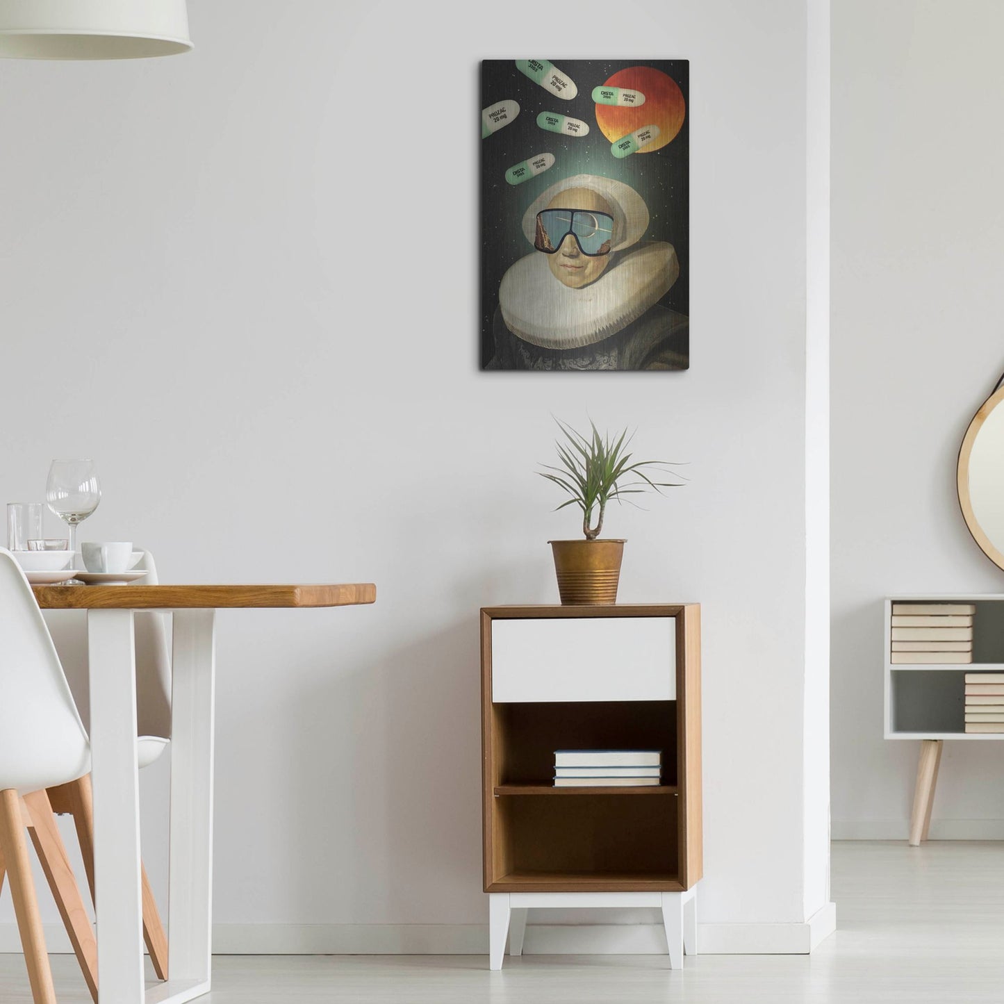 Luxe Metal Art 'Virtual Reality' by Elo Marc, Metal Wall Art,16x24