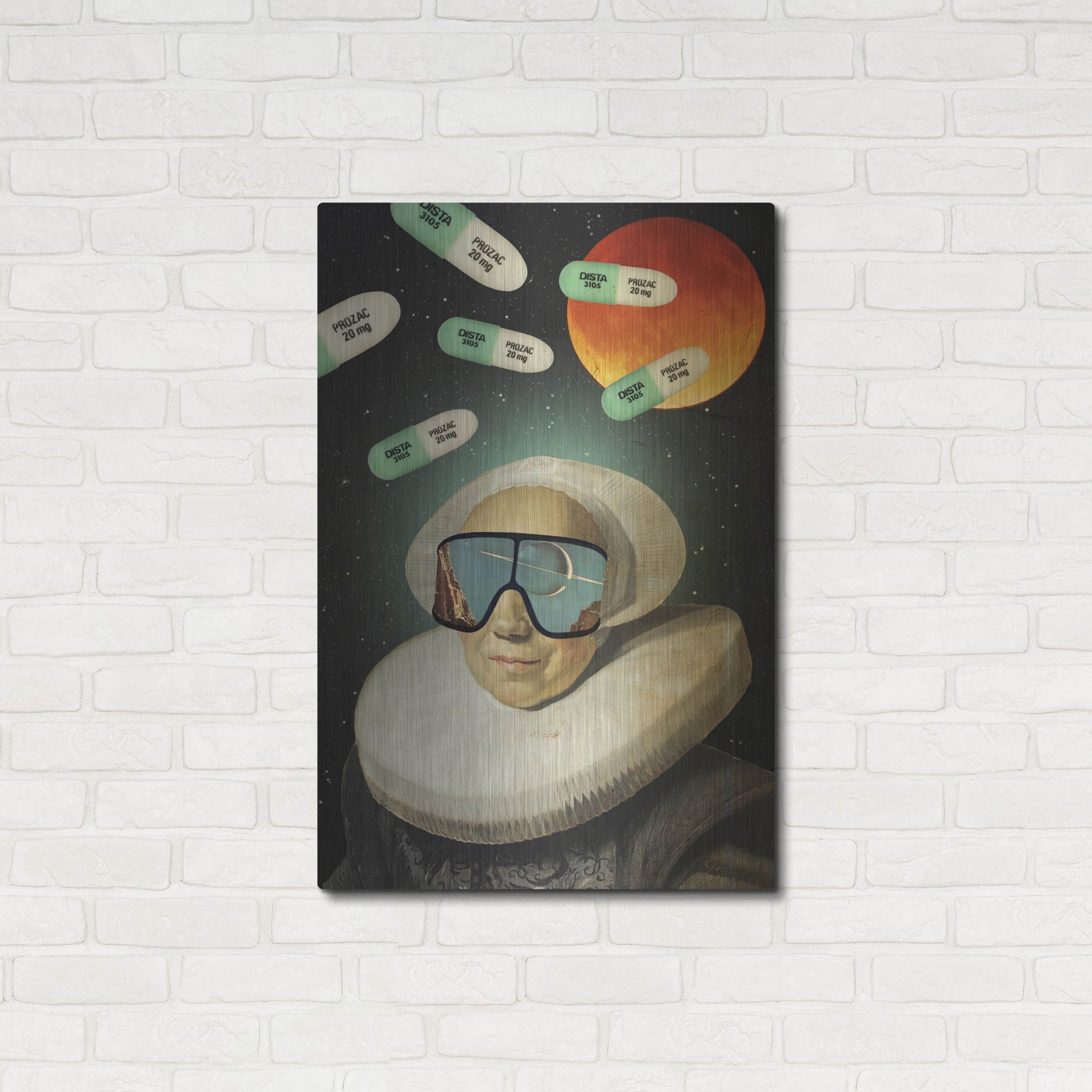 Luxe Metal Art 'Virtual Reality' by Elo Marc, Metal Wall Art,24x36