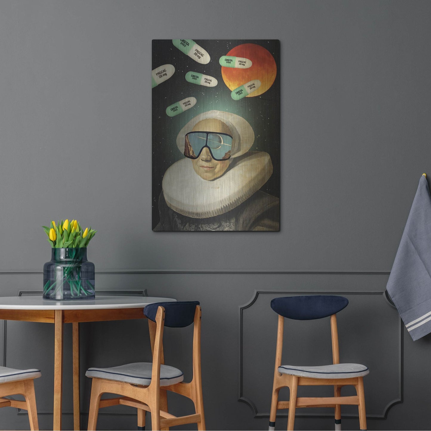 Luxe Metal Art 'Virtual Reality' by Elo Marc, Metal Wall Art,24x36