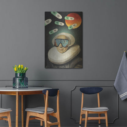 Luxe Metal Art 'Virtual Reality' by Elo Marc, Metal Wall Art,24x36