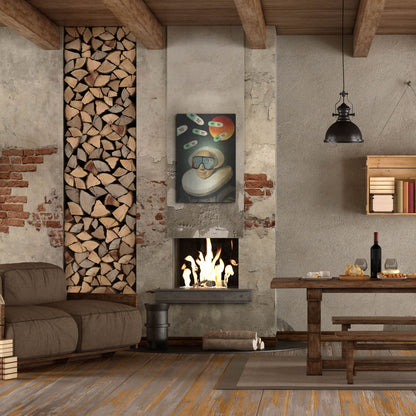 Luxe Metal Art 'Virtual Reality' by Elo Marc, Metal Wall Art,24x36