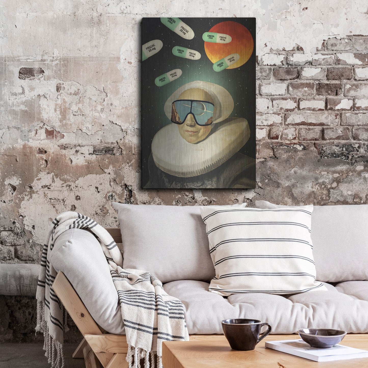Luxe Metal Art 'Virtual Reality' by Elo Marc, Metal Wall Art,24x36
