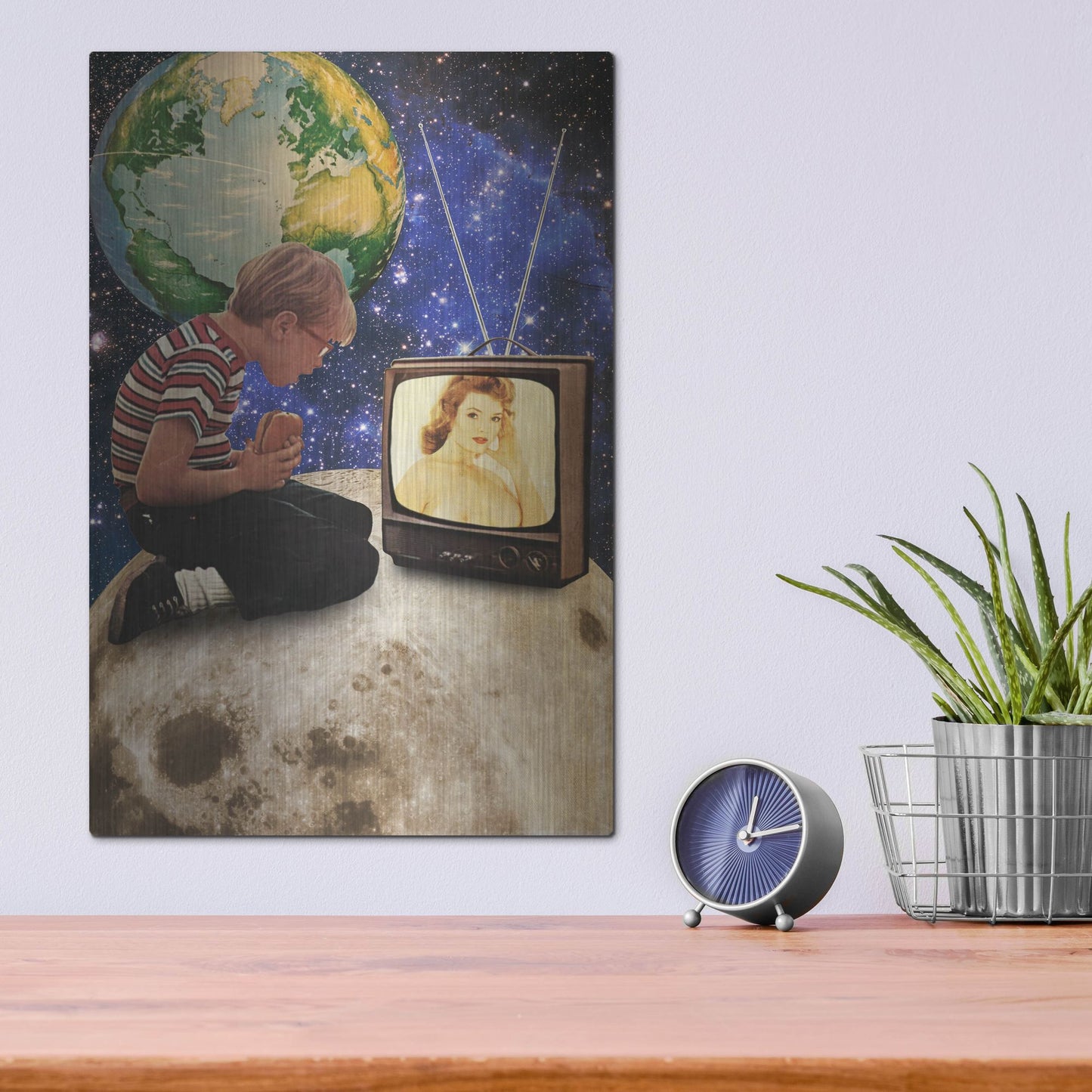 Luxe Metal Art 'Xposed' by Elo Marc, Metal Wall Art,12x16