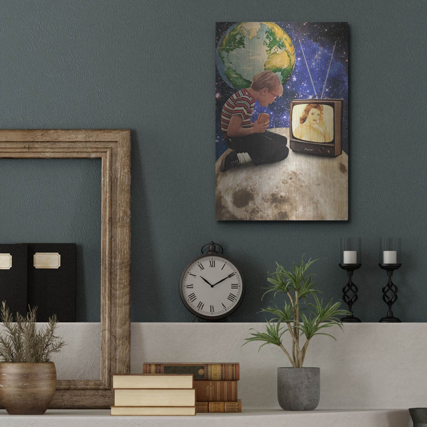 Luxe Metal Art 'Xposed' by Elo Marc, Metal Wall Art,12x16