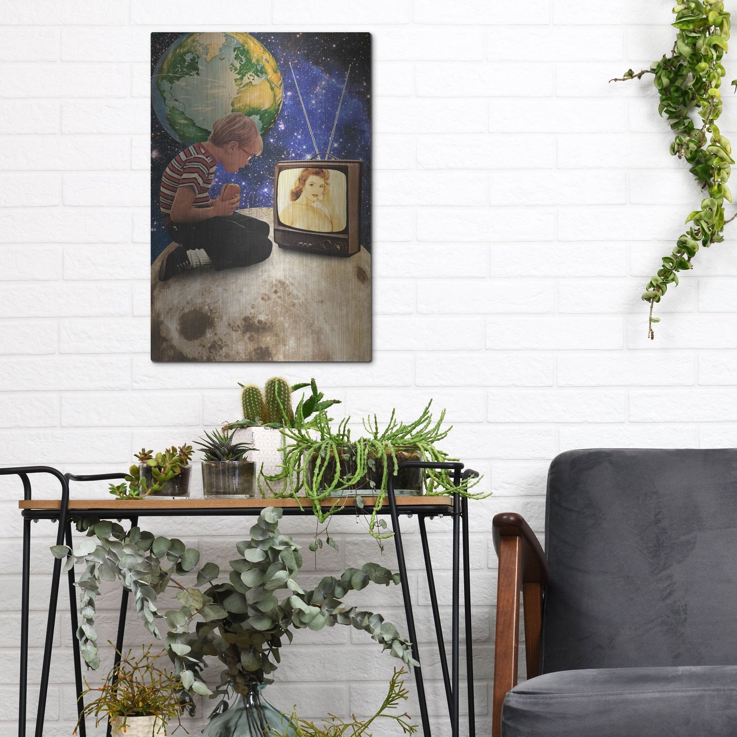 Luxe Metal Art 'Xposed' by Elo Marc, Metal Wall Art,12x16