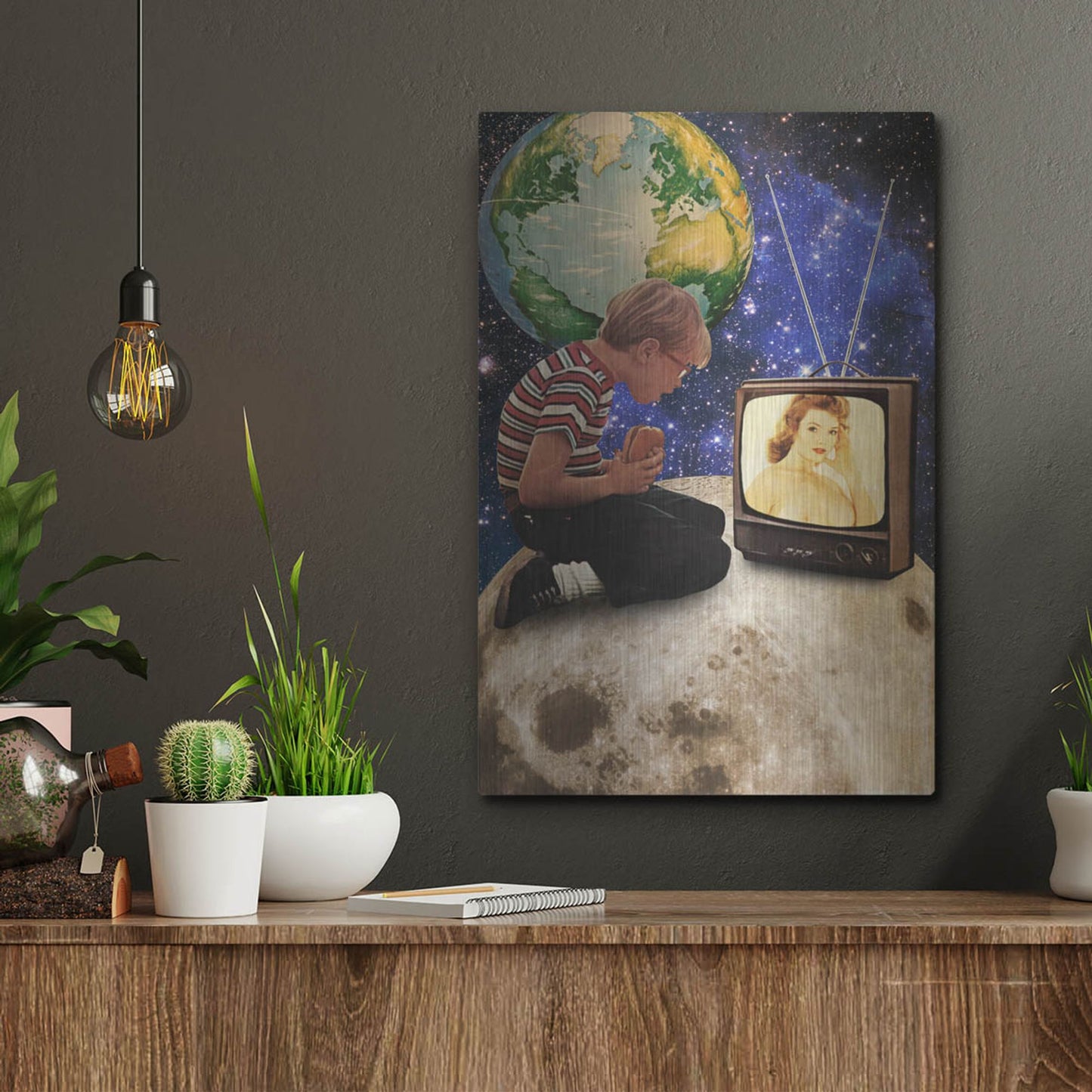 Luxe Metal Art 'Xposed' by Elo Marc, Metal Wall Art,12x16