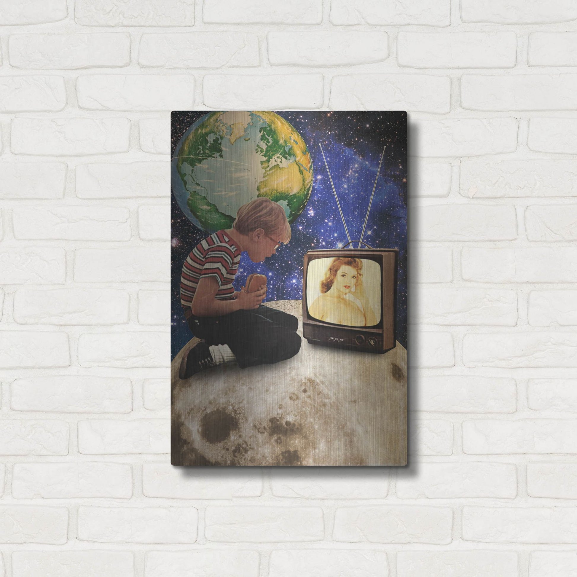 Luxe Metal Art 'Xposed' by Elo Marc, Metal Wall Art,16x24