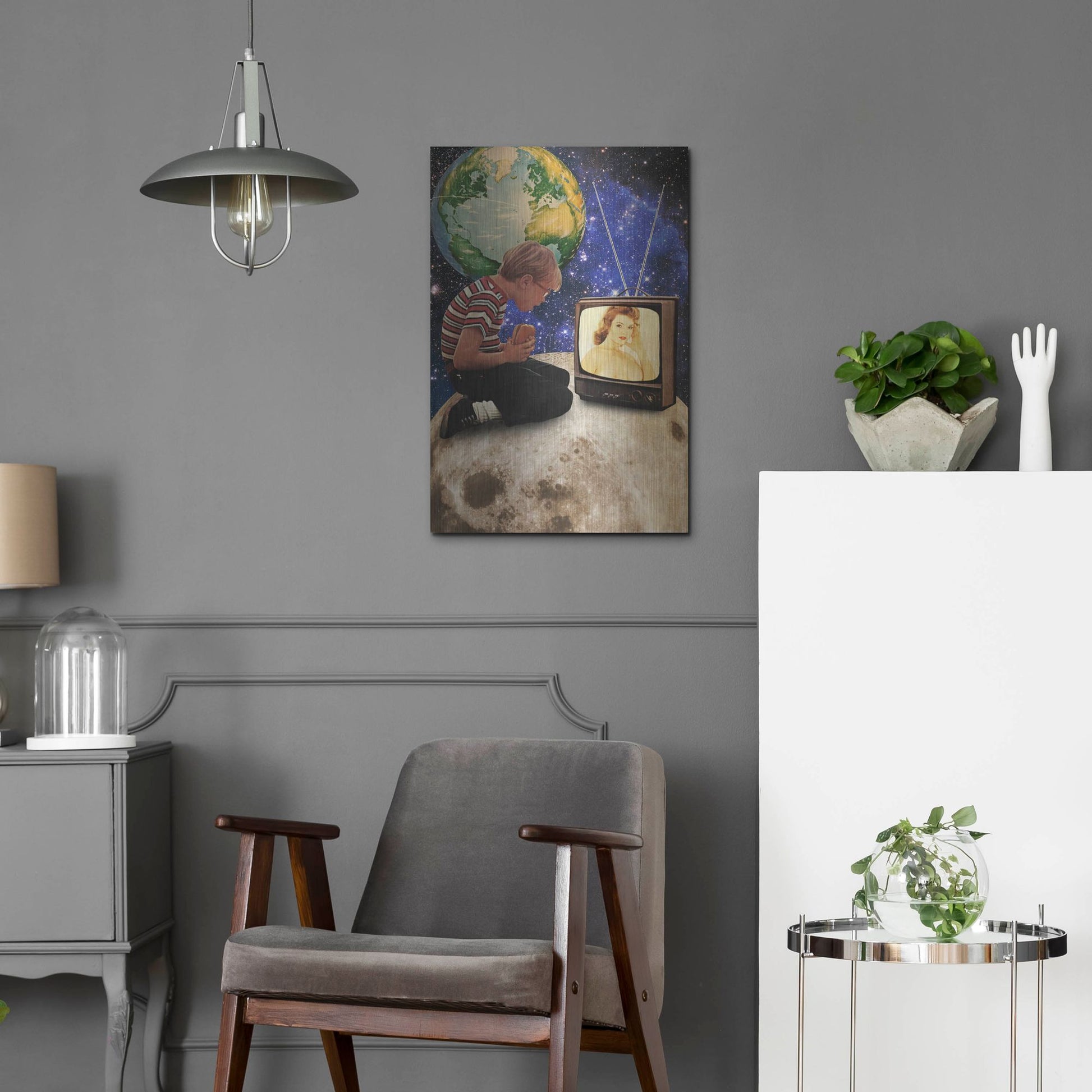 Luxe Metal Art 'Xposed' by Elo Marc, Metal Wall Art,16x24