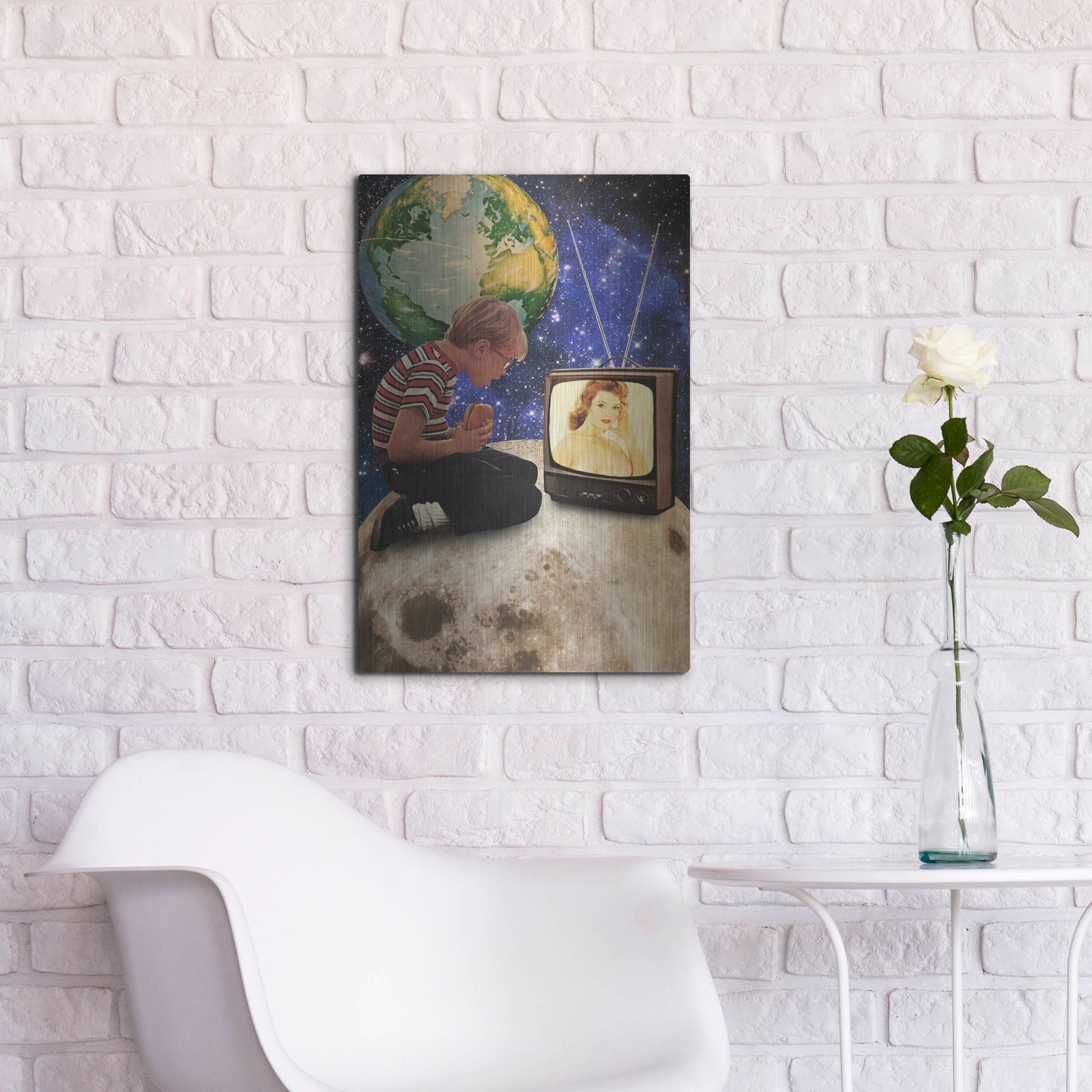 Luxe Metal Art 'Xposed' by Elo Marc, Metal Wall Art,16x24