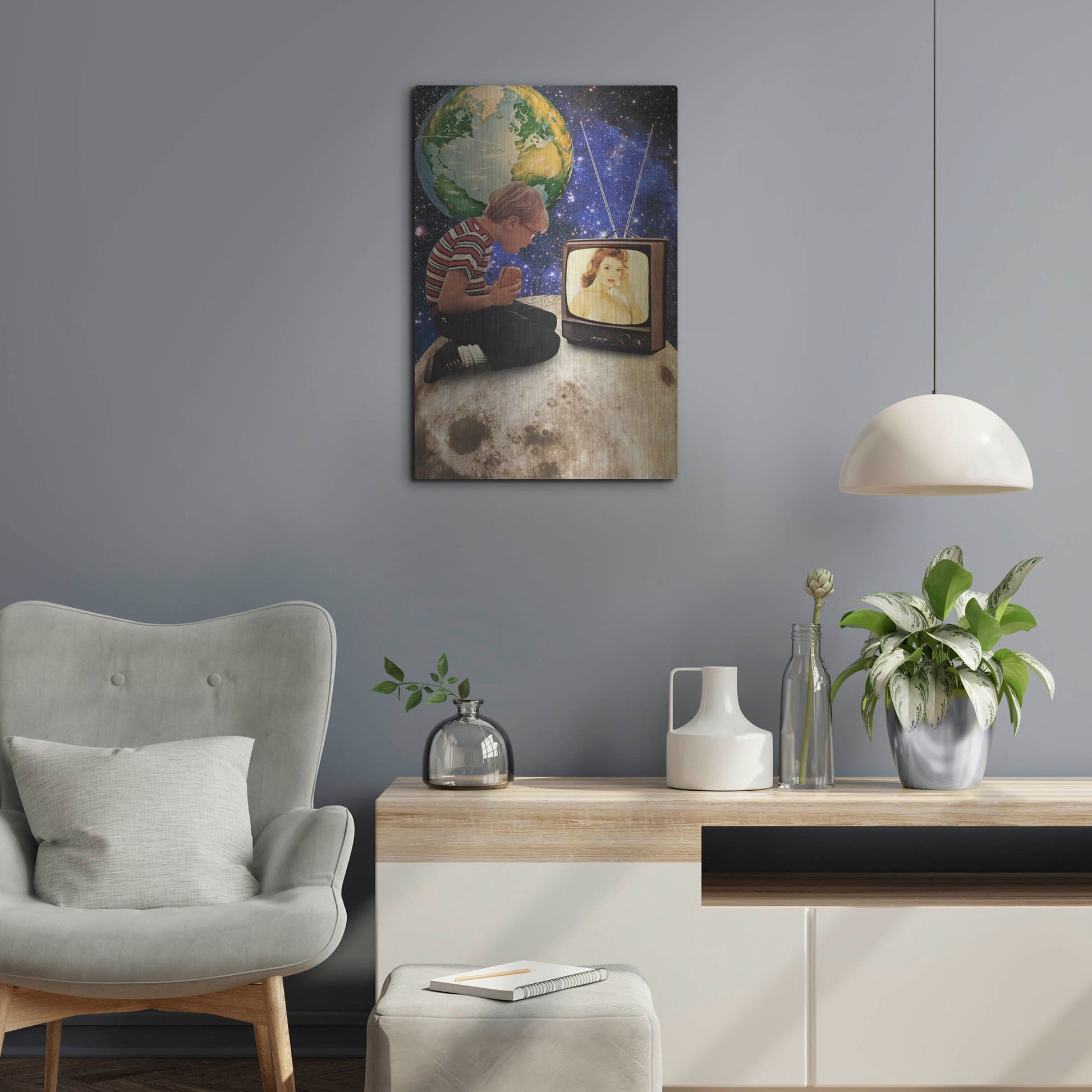 Luxe Metal Art 'Xposed' by Elo Marc, Metal Wall Art,16x24