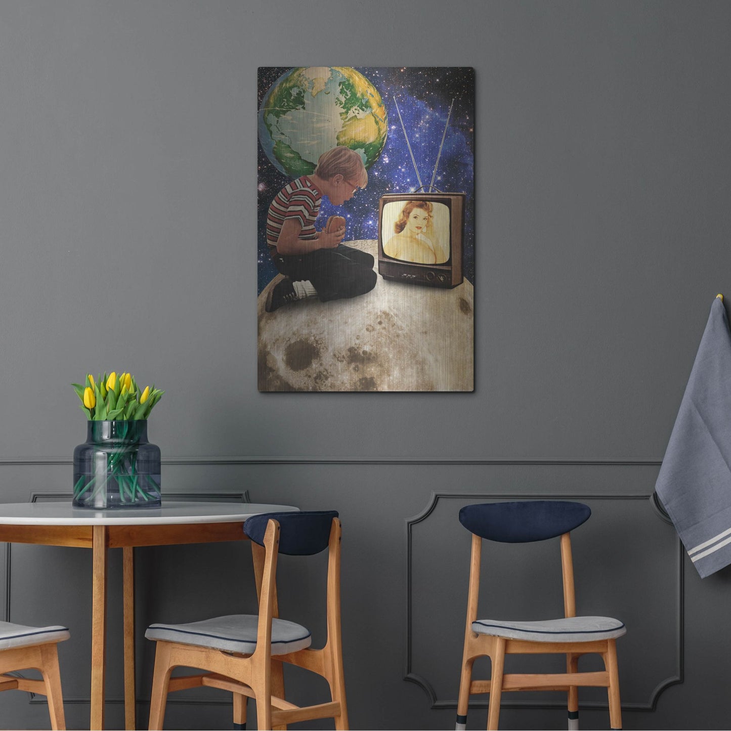 Luxe Metal Art 'Xposed' by Elo Marc, Metal Wall Art,24x36