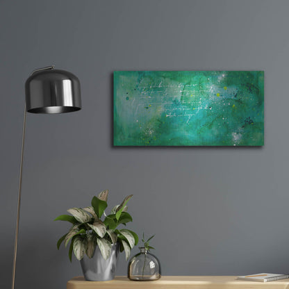 Luxe Metal Art 'April Nights' by Hanna Bruer, Metal Wall Art,24x12