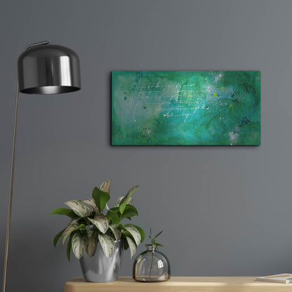 Luxe Metal Art 'April Nights' by Hanna Bruer, Metal Wall Art,24x12