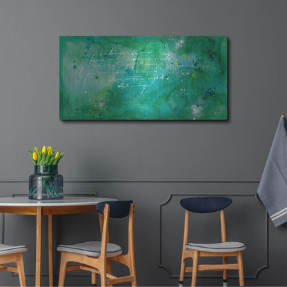 Luxe Metal Art 'April Nights' by Hanna Bruer, Metal Wall Art,48x24