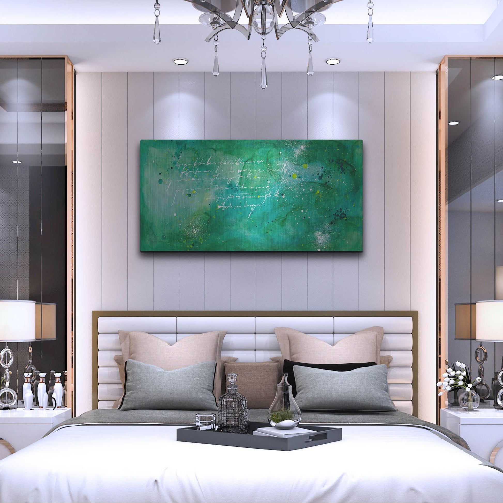 Luxe Metal Art 'April Nights' by Hanna Bruer, Metal Wall Art,48x24