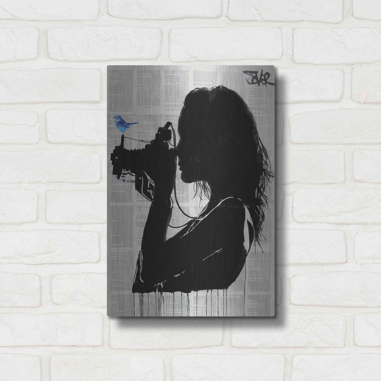 Luxe Metal Art 'The Vintage Shooter' by Loui Jover, Metal Wall Art,12x16