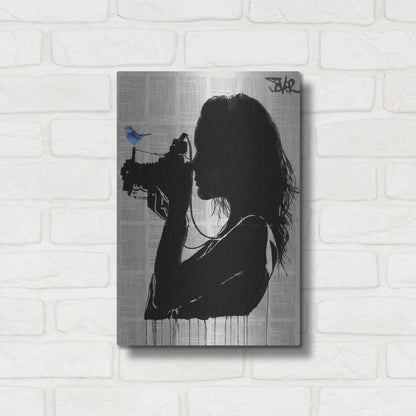Luxe Metal Art 'The Vintage Shooter' by Loui Jover, Metal Wall Art,12x16