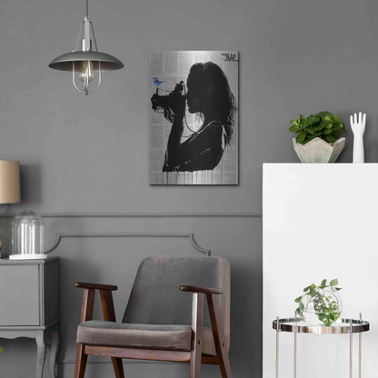 Luxe Metal Art 'The Vintage Shooter' by Loui Jover, Metal Wall Art,16x24