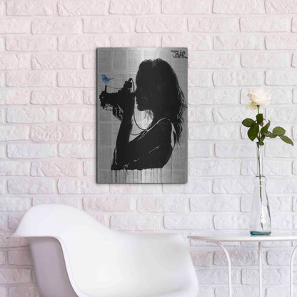 Luxe Metal Art 'The Vintage Shooter' by Loui Jover, Metal Wall Art,16x24