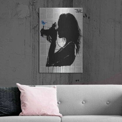 Luxe Metal Art 'The Vintage Shooter' by Loui Jover, Metal Wall Art,24x36