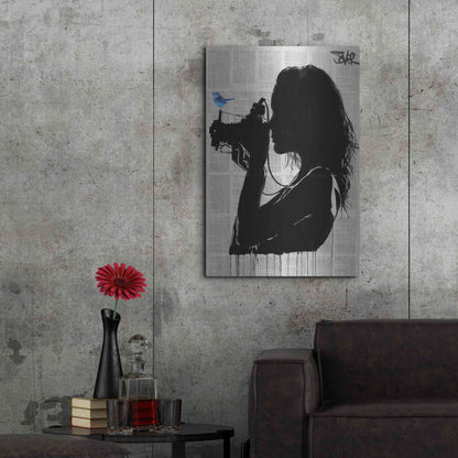 Luxe Metal Art 'The Vintage Shooter' by Loui Jover, Metal Wall Art,24x36