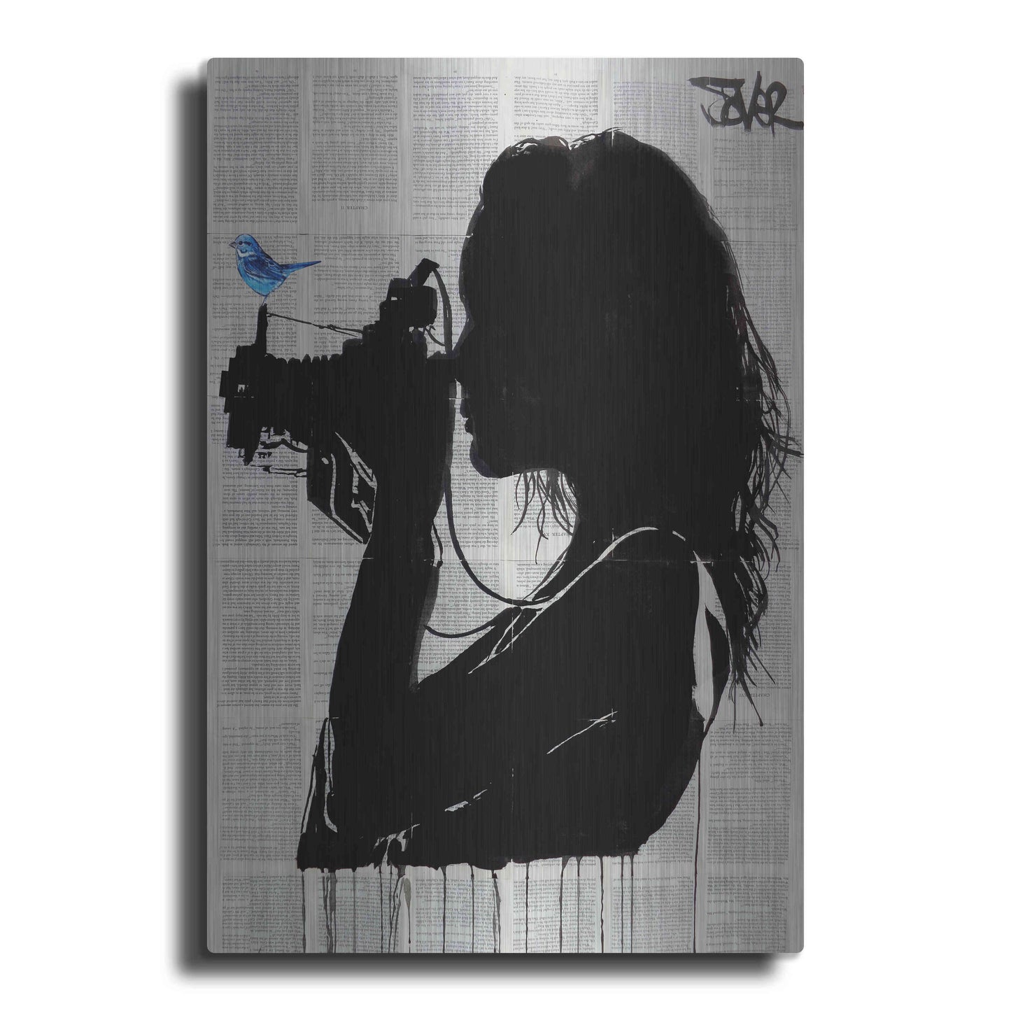 Luxe Metal Art 'The Vintage Shooter' by Loui Jover, Metal Wall Art