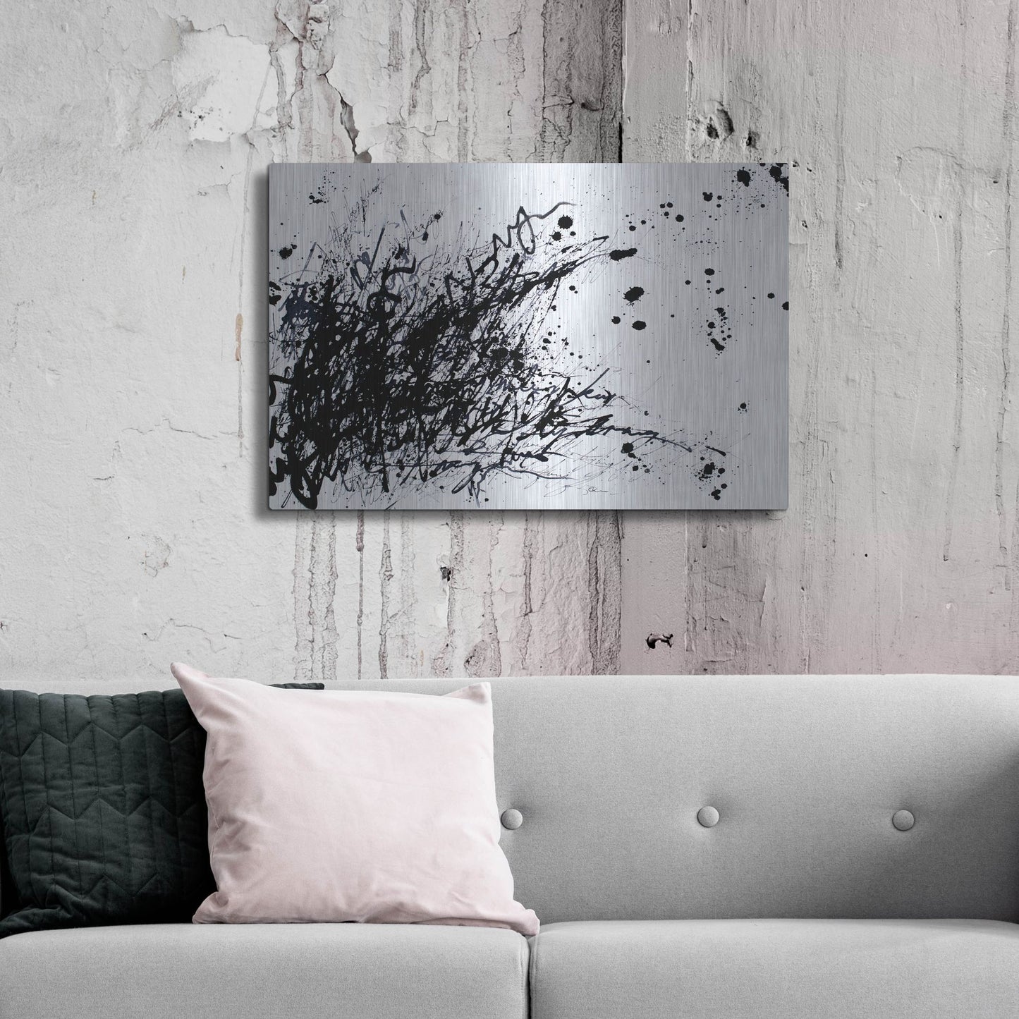 Luxe Metal Art 'Cougar Magnum Bullet' by Hanna Bruer, Metal Wall Art,36x24