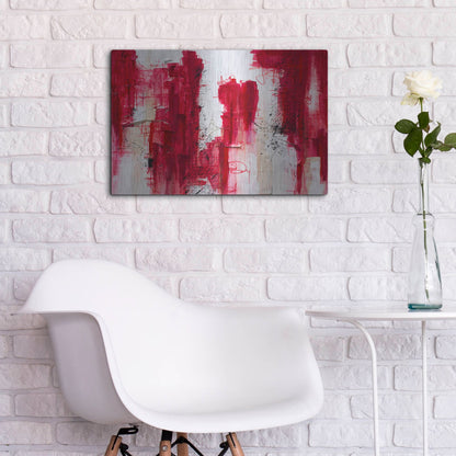 Luxe Metal Art 'Fifteen' by Hanna Bruer, Metal Wall Art,24x16