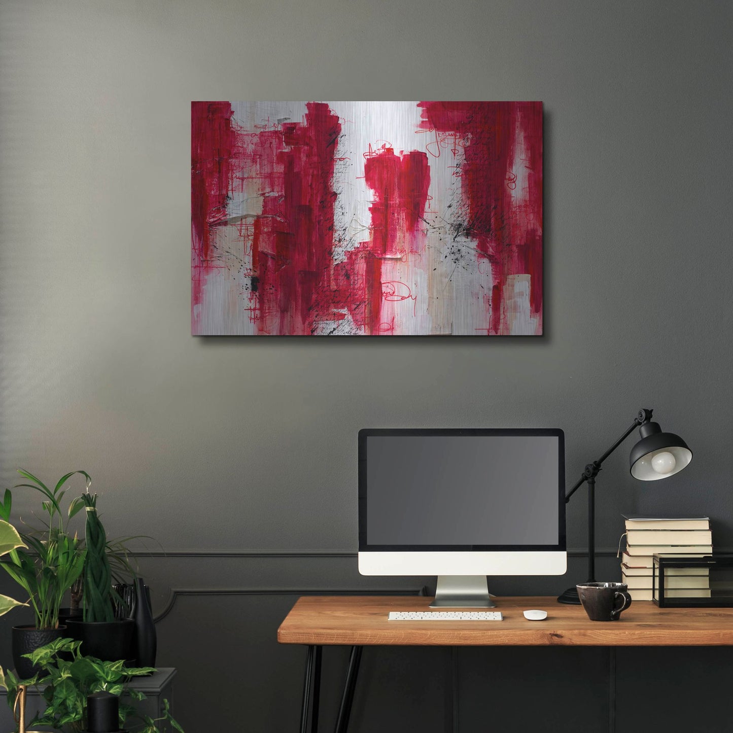 Luxe Metal Art 'Fifteen' by Hanna Bruer, Metal Wall Art,36x24