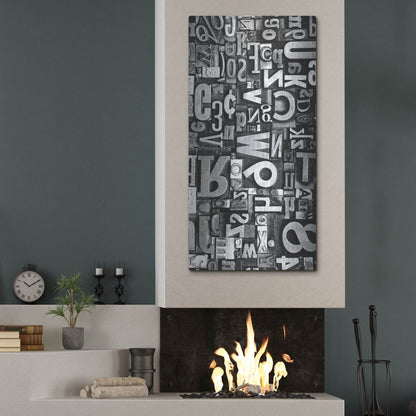 Luxe Metal Art 'Typography Photography 2' by Holli Conger, Metal Wall Art,24x48