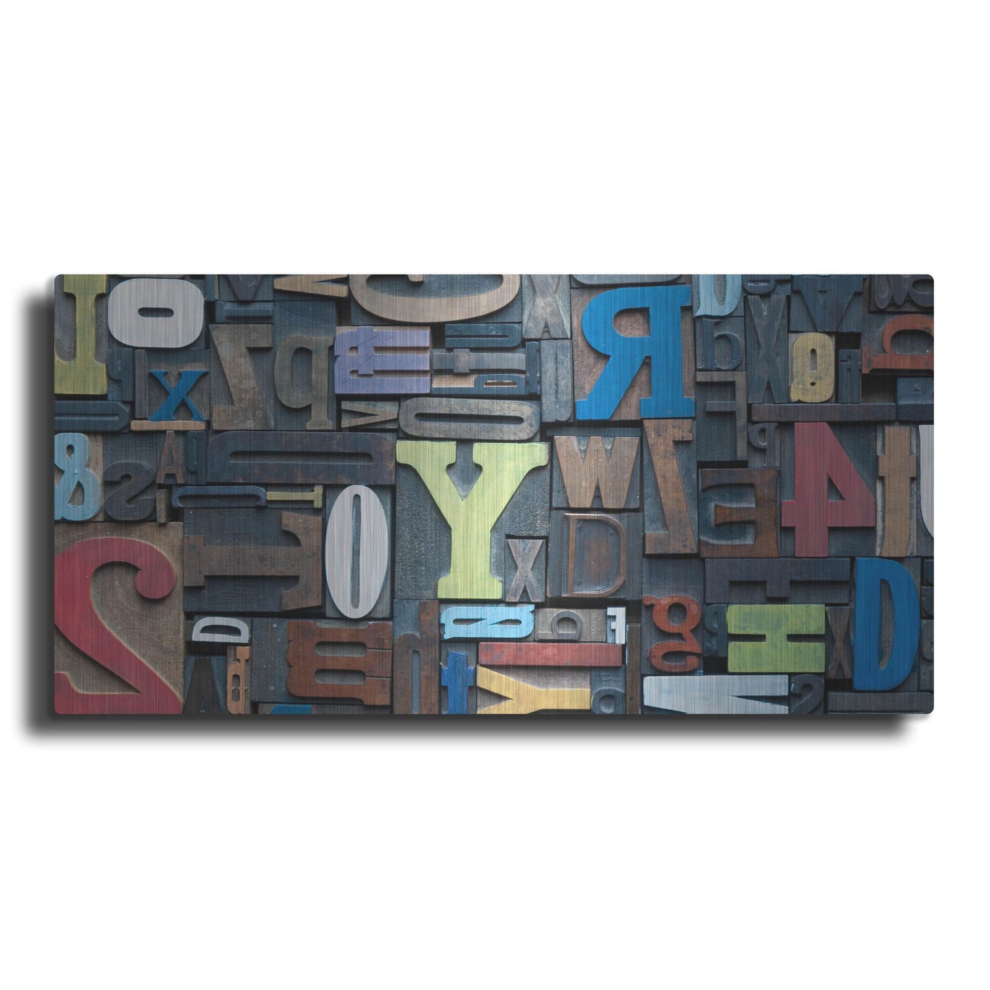 Luxe Metal Art 'Typography Photography 6' by Holli Conger, Metal Wall Art,24x12