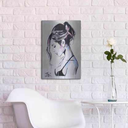 Luxe Metal Art 'Time Being' by Loui Jover, Metal Wall Art,16x24