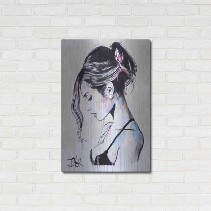 Luxe Metal Art 'Time Being' by Loui Jover, Metal Wall Art,24x36