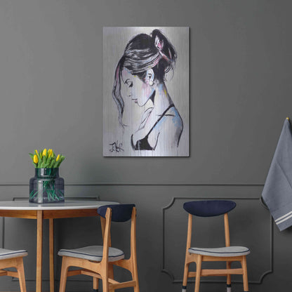 Luxe Metal Art 'Time Being' by Loui Jover, Metal Wall Art,24x36