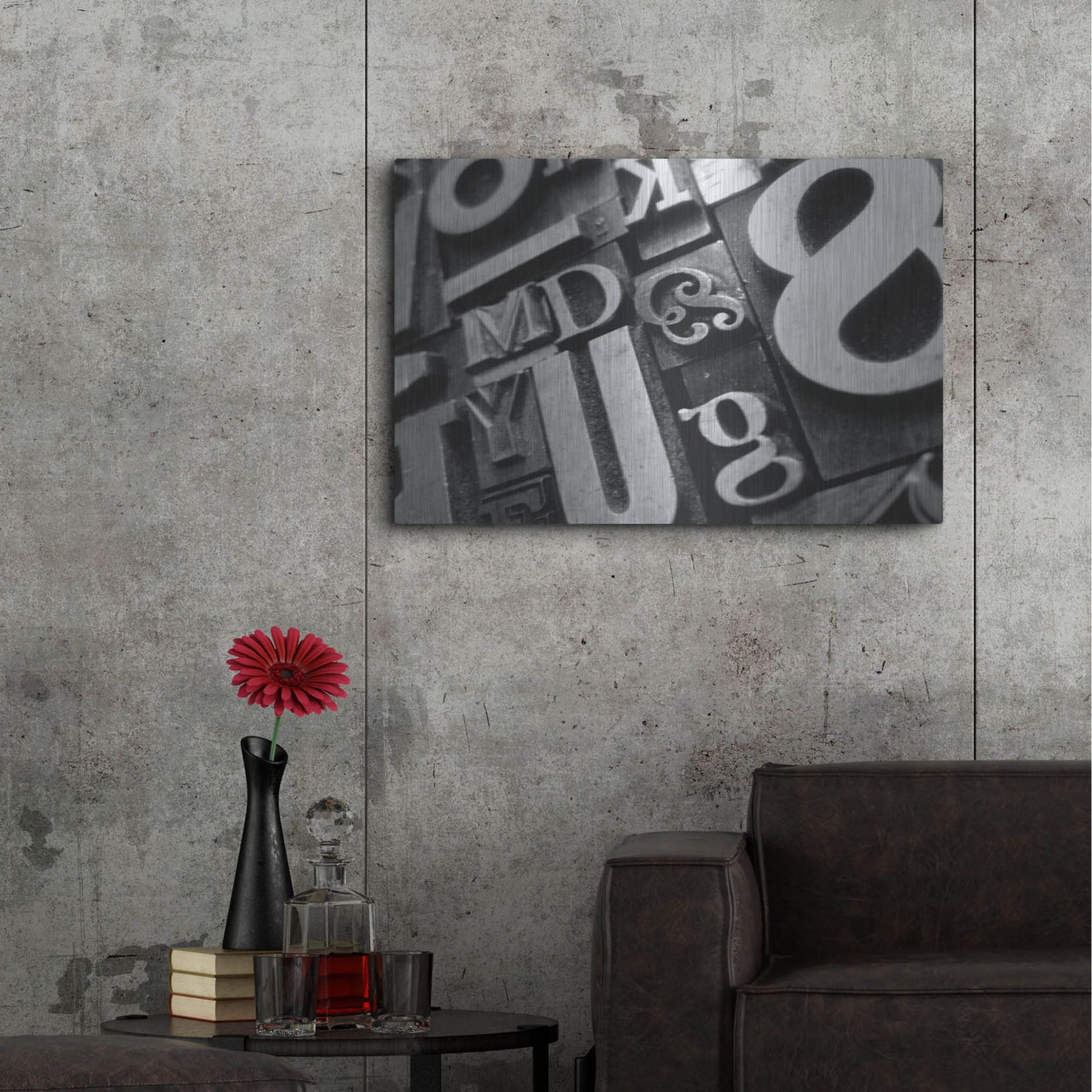 Luxe Metal Art 'Typography Photography 9' by Holli Conger, Metal Wall Art,36x24