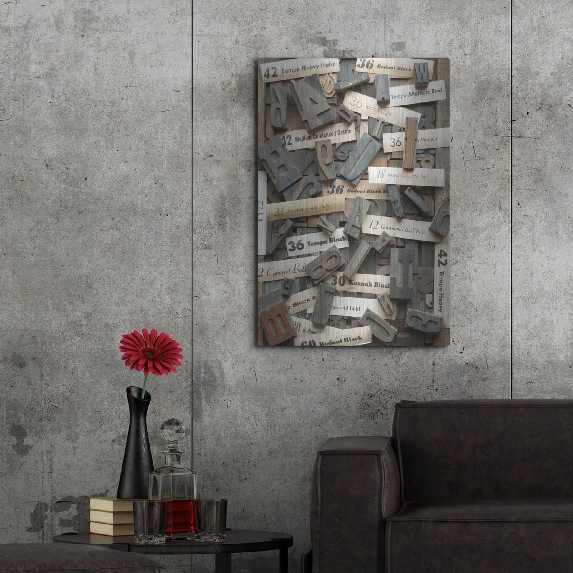 Luxe Metal Art 'Typography Photography 10' by Holli Conger, Metal Wall Art,24x36