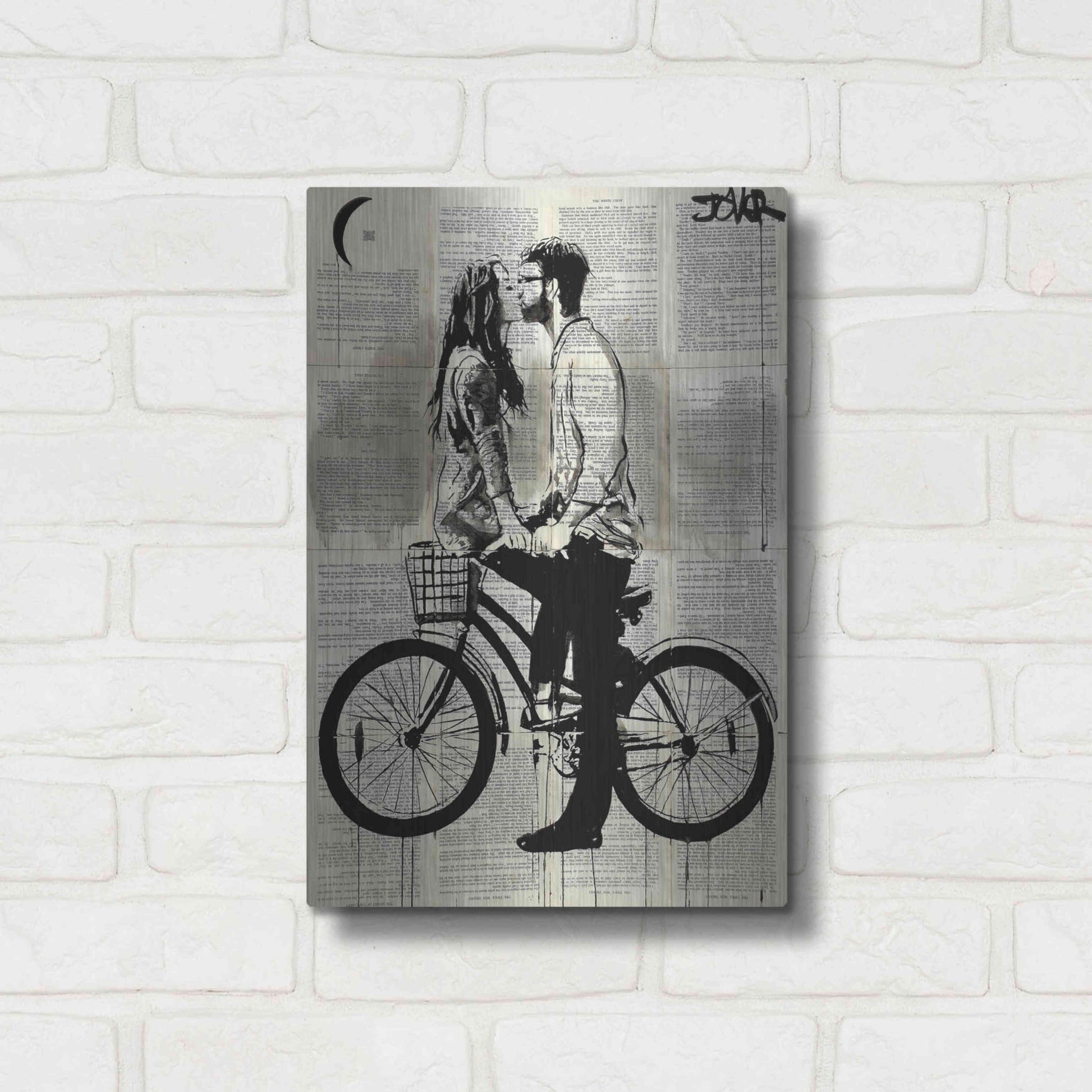 Luxe Metal Art 'Together' by Loui Jover, Metal Wall Art,12x16