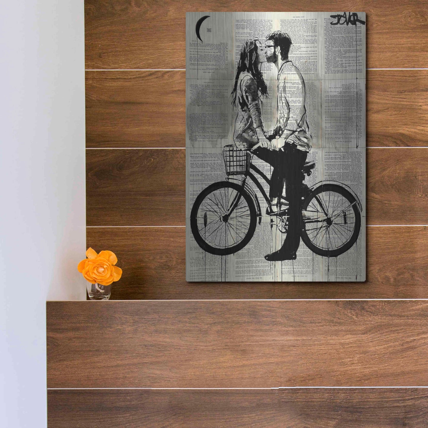 Luxe Metal Art 'Together' by Loui Jover, Metal Wall Art,12x16