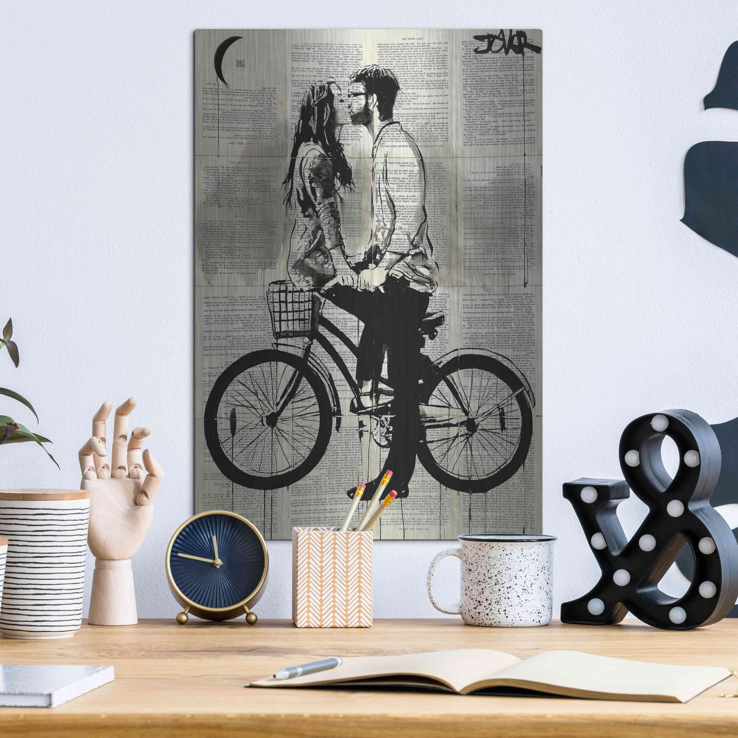 Luxe Metal Art 'Together' by Loui Jover, Metal Wall Art,12x16