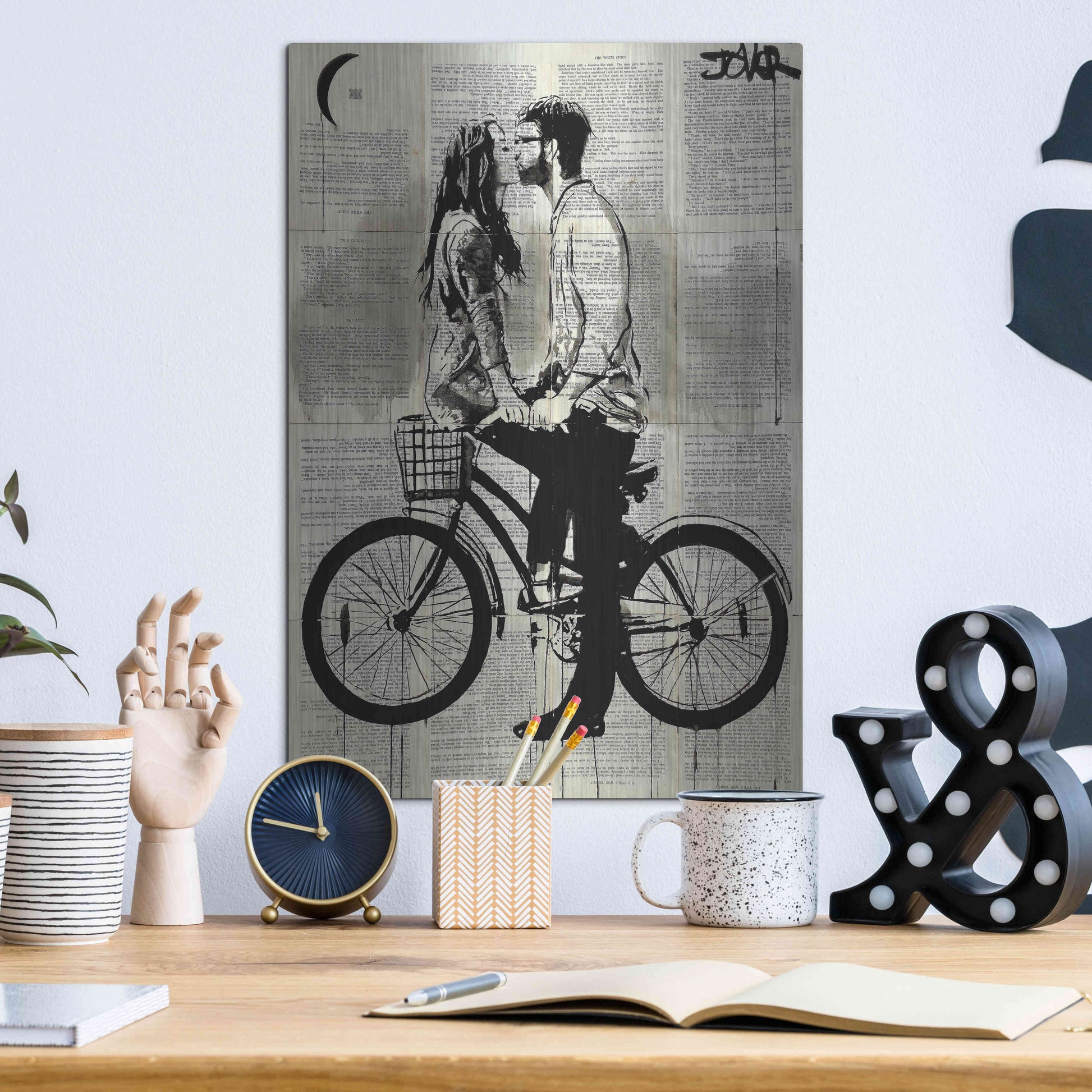 Luxe Metal Art 'Together' by Loui Jover, Metal Wall Art,12x16