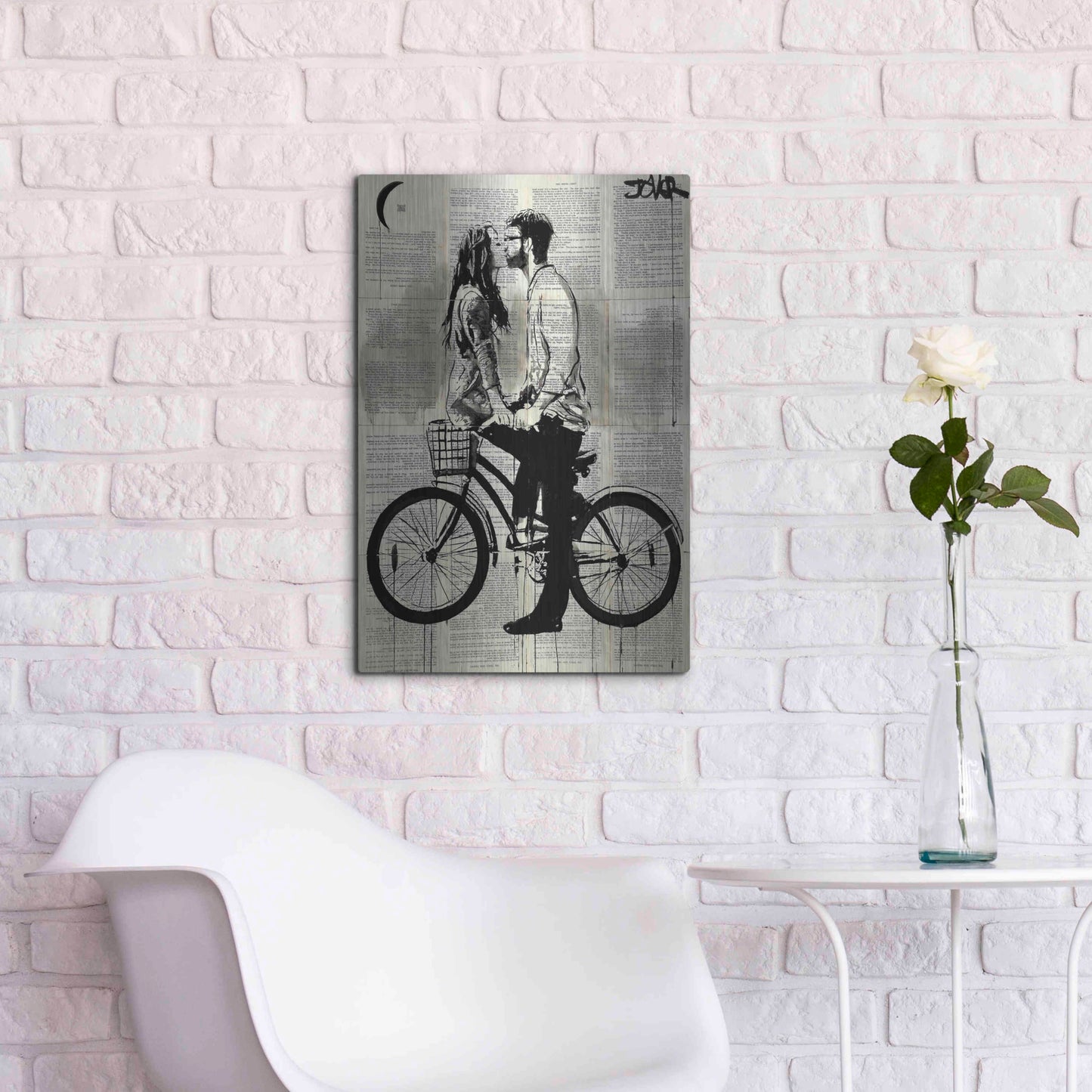 Luxe Metal Art 'Together' by Loui Jover, Metal Wall Art,16x24