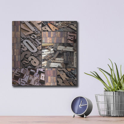 Luxe Metal Art 'Typography Photography repeat 7' by Holli Conger, Metal Wall Art,12x12
