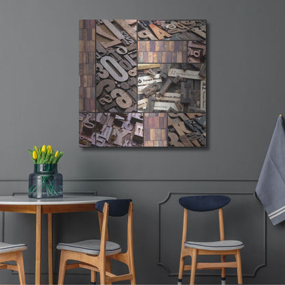 Luxe Metal Art 'Typography Photography repeat 7' by Holli Conger, Metal Wall Art,36x36