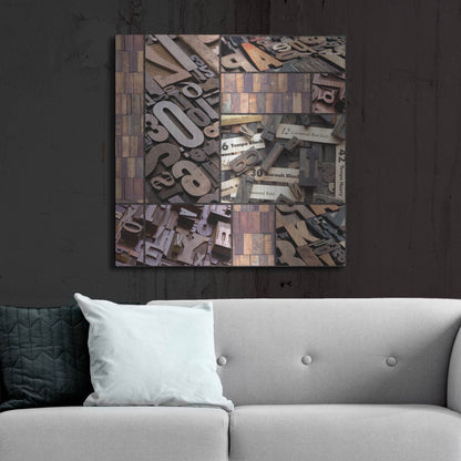Luxe Metal Art 'Typography Photography repeat 7' by Holli Conger, Metal Wall Art,36x36