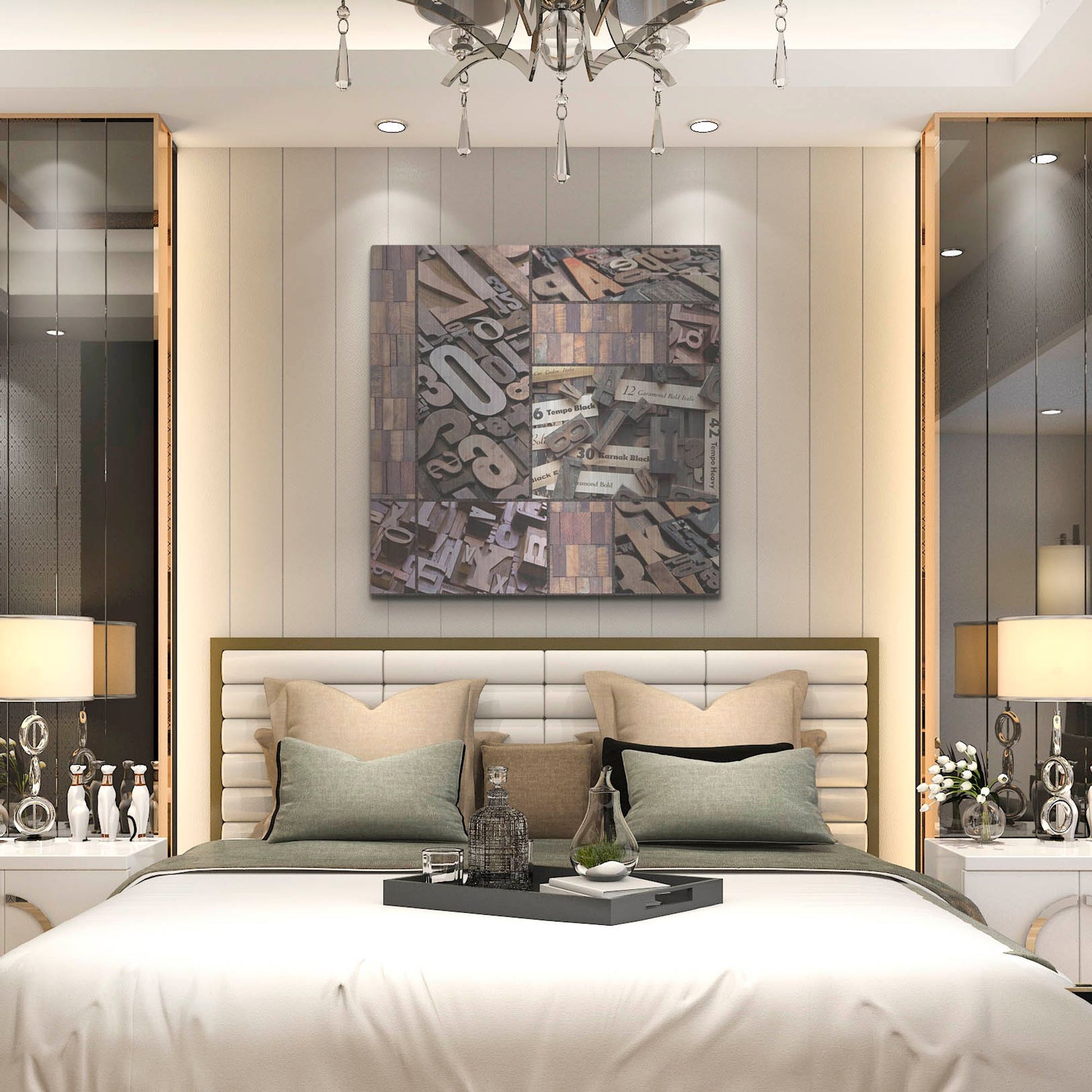 Luxe Metal Art 'Typography Photography repeat 7' by Holli Conger, Metal Wall Art,36x36