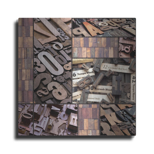 Luxe Metal Art 'Typography Photography repeat 7' by Holli Conger, Metal Wall Art